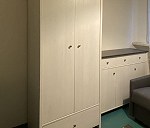 Triple wardrobe x 1, Double wardrobe x 2, Small desk x 1, Medium desk x 1, Chest of drawers large x 