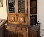 Display cabinet x 4, Chest of drawers small x 1, Table x 1, Chair x 4, Chest of drawers large x 1, C