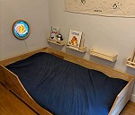 Children's bed x 1, Single mattress x 1