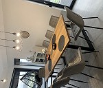8-seater dining table x 1, Small desk x 1