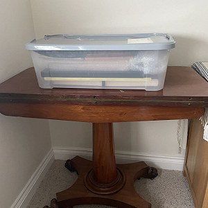 Card Table x 1, Plastic box x 1