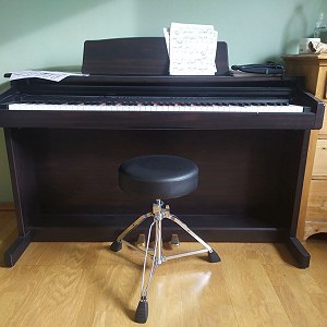 Electric Piano x 1, Piano stand x 1, Couch x 1