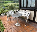 Garden Bench x 1, Garden Chair x 1, Garden table x 1