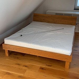 Double bed with mattress