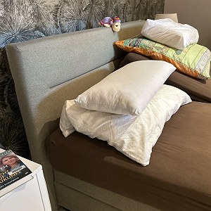 Double bed with mattress