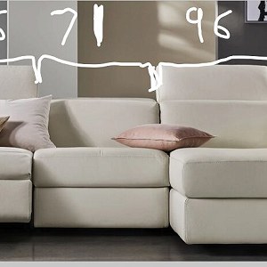 Three-seater sofa x 1, Armchair x 2