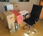 10 śr i małych kartonów + 1 krzesło biurowe, bez noszenia