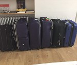 6 pieces of luggage (approx 30kg each) and 1 boxed bike