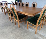 stół dębowy 3 metry + 12 krzeseł