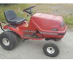 Ride-on mower but without cutting unit and without grass collector