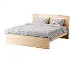 Łóżko IKEA MALM 140x200 (rozłożone) z materacem Gdynia - Gdańsk