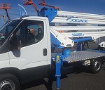 Iveco Daily chassis fitted with aerial platform