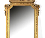 Two large framed mirrors