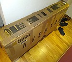 1 bicycle and stuff in box