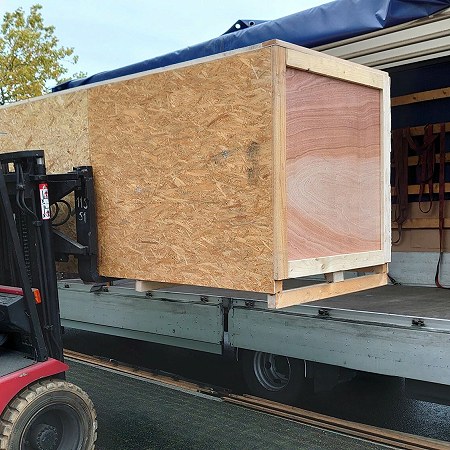 Cladding timber in 1 crate