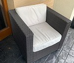 Wicker armchair x 2