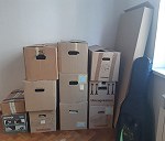 Boxes 6–10, Chest of drawers medium x 1, Single mattress x 1, Chest of drawers small x 1, Bedside ca