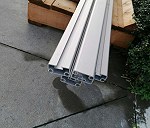 4 Aluminium rails of 4m long