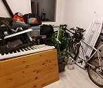 Boxes 11–20, Wall cabinet x 1, Bicycle x 3, Potted plant x 1, Pram x 1, Table x 1, Ironing board x 1