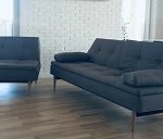 Two-seater sofa x 1, Armchair x 1
