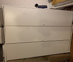 Boxes 1–5, Couch x 1, Szafa ikea KLEPPSTAD x 1, Chest of drawers small x 2, Swivel chair x 1