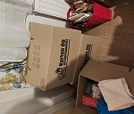 Boxes 11–20, Gaming desk x 1, Bicycle x 1, Large TV (40"+) x 1, Fan x 1