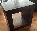 Cubo de madera x 8, Large box x 1