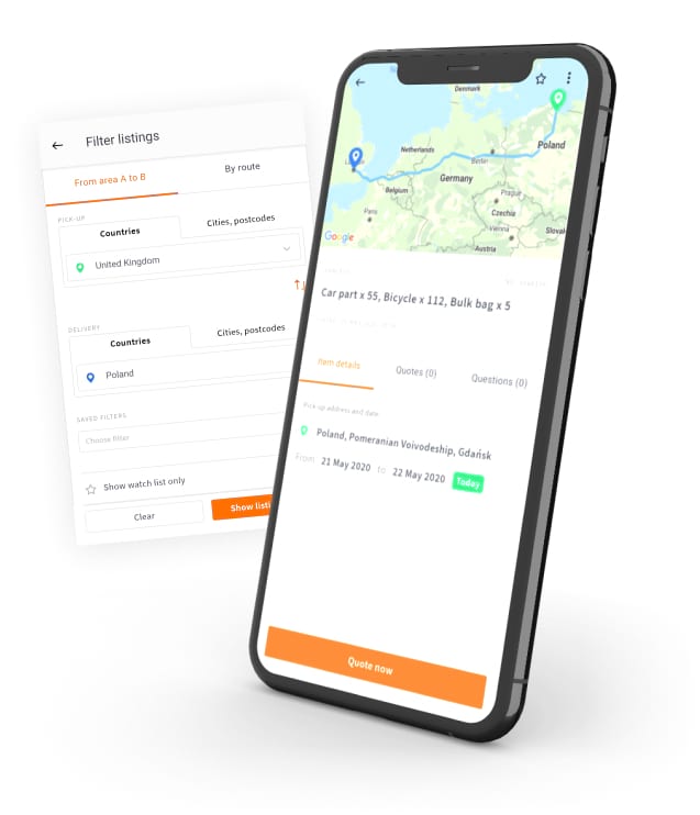 Clicktrans – mobile app for couriers